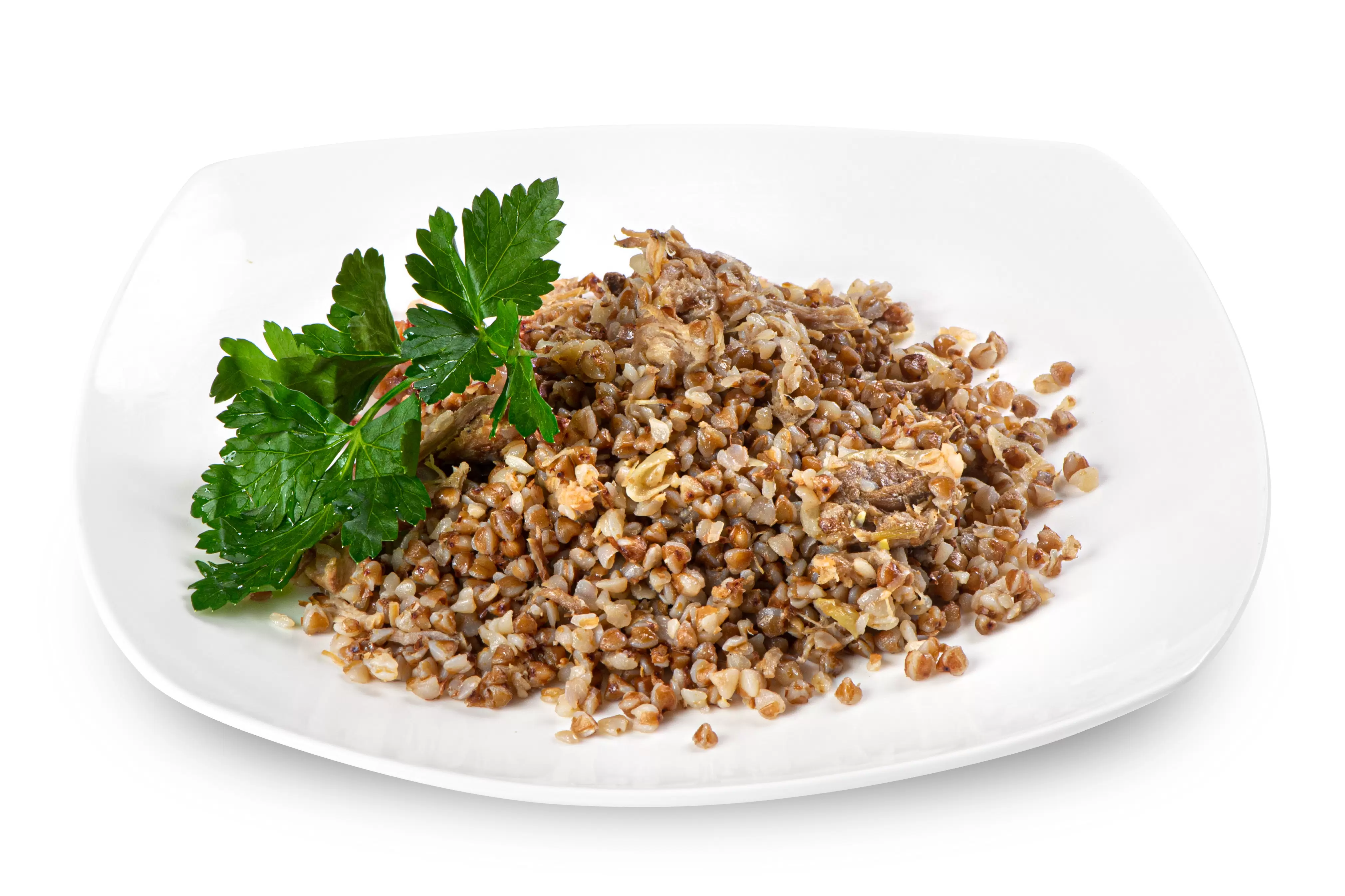 Мясо томленое с гречкой 250г